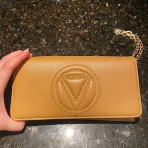 Valentino Leather Chain Wallet